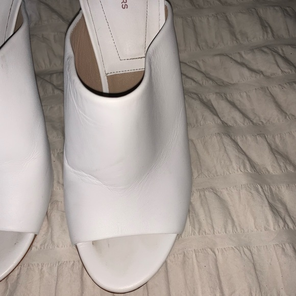 Michael Michael Kors made in Italy white high heels slides size 39 - Picture 10 of 13